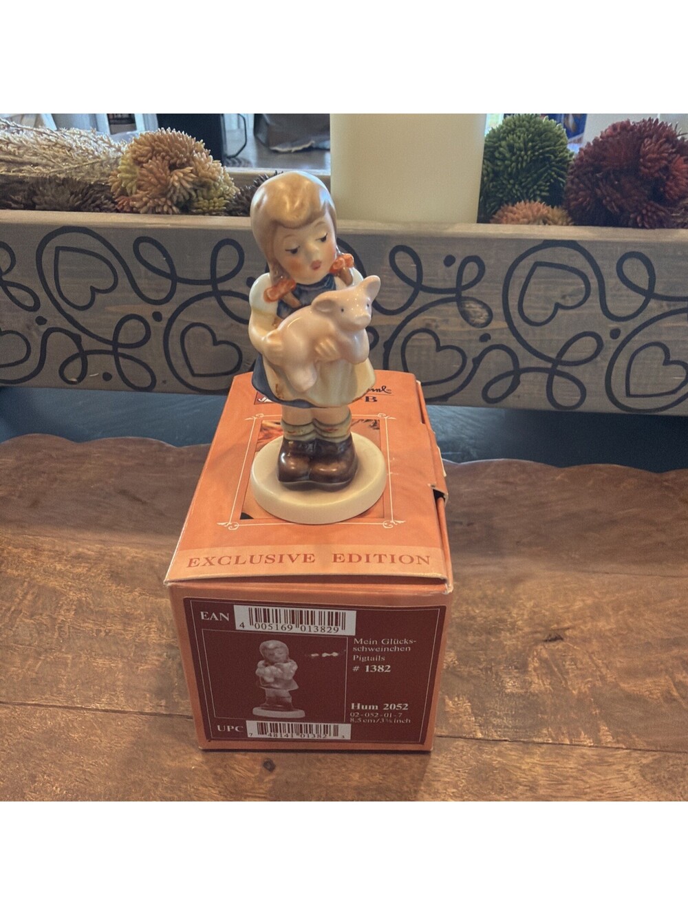 Vintage M.J. Hummel #2052 Pigtails 1998 Membership Year 1999/2000 Goebel Germany